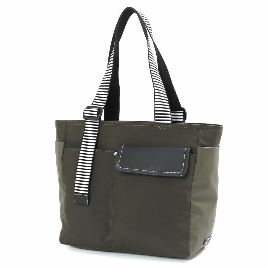 公式】 MOUSTACHE トートバック ポリエステル×マット合皮×コーティング