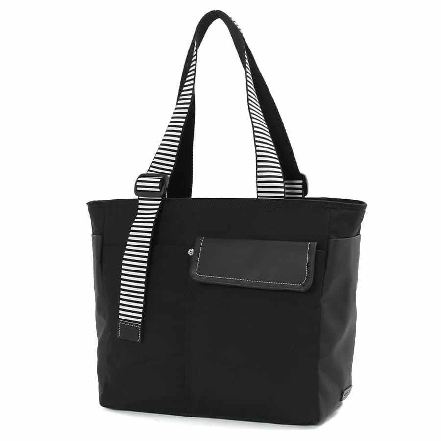 高級　本革　selliers du marais ハンドバッグ　金金具　黒　仏 公式】 MOUSTACHE トートバック ポリエステル×マット合皮