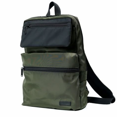 MOUSTACHE リュックサック マットポリエステル×ラバー調合皮×イタリアンヌメ牛革 BNB-4442
