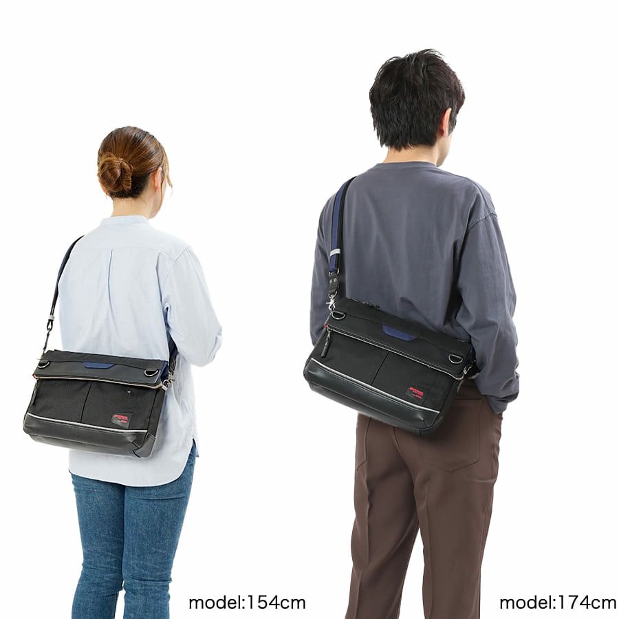 MOUSTACHE ショルダーバッグ ポリエステル×合皮 JED-1500