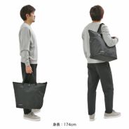 公式】 MOUSTACHE トートバッグ 杢調ポリ×牛革 JTD-4832