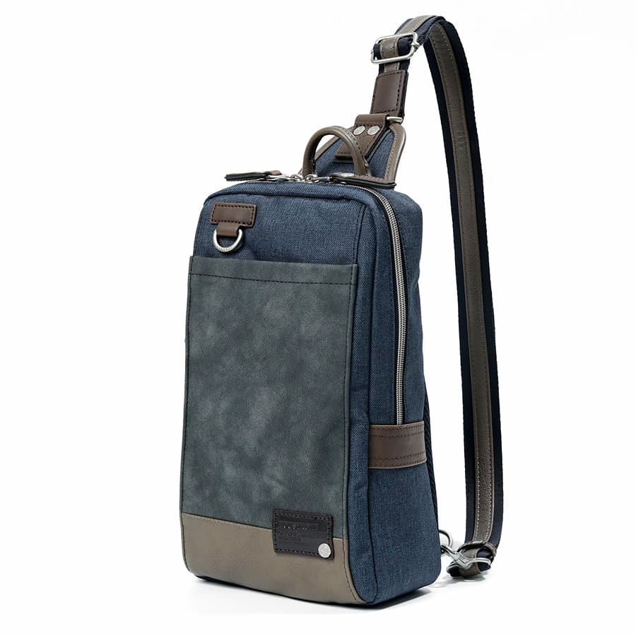  MOUSTACHE ボディバッグ ヌバック調合皮×合皮×ポリエステル JOH-4276