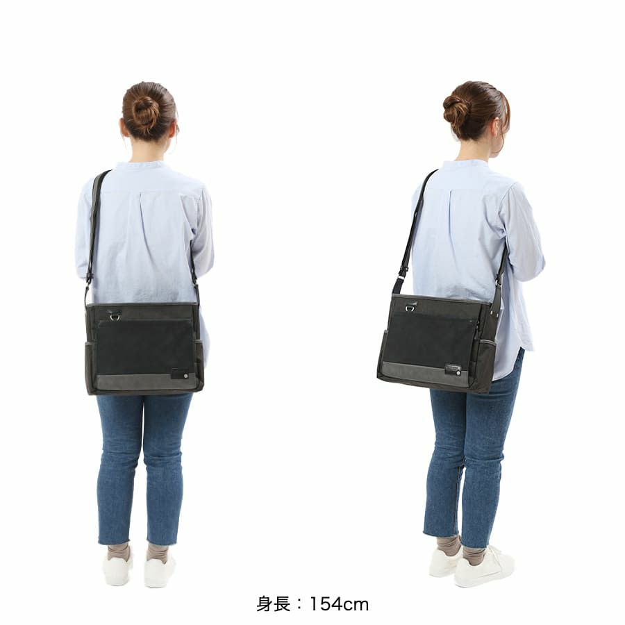 MOUSTACHE ショルダーバッグ ヌバック調合皮×合皮×ポリエステル JOH-4277