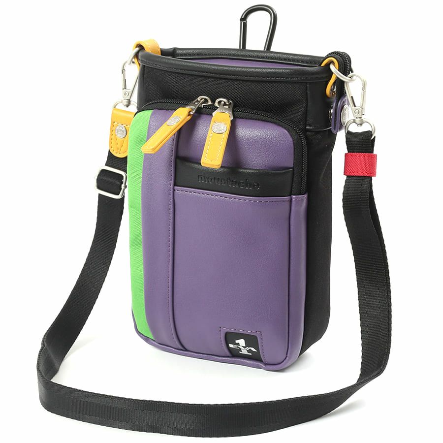 【エヴァンゲリオンコラボ】 MOUSTACHE ミニショルダーバッグ 合皮×ポリエステル JEZ-4485