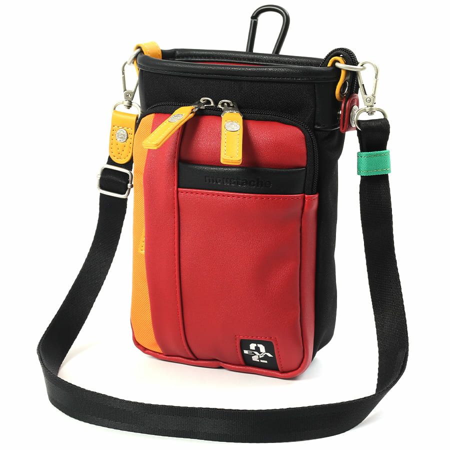 【エヴァンゲリオンコラボ】 MOUSTACHE ミニショルダーバッグ 合皮×ポリエステル JEZ-4485