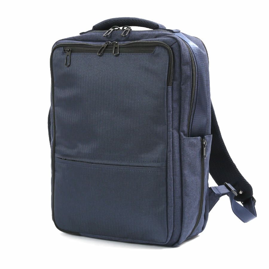 moustache on time 3層ビジネスリュック ヘリンボーンポリ×杢調ポリ MHB-2781