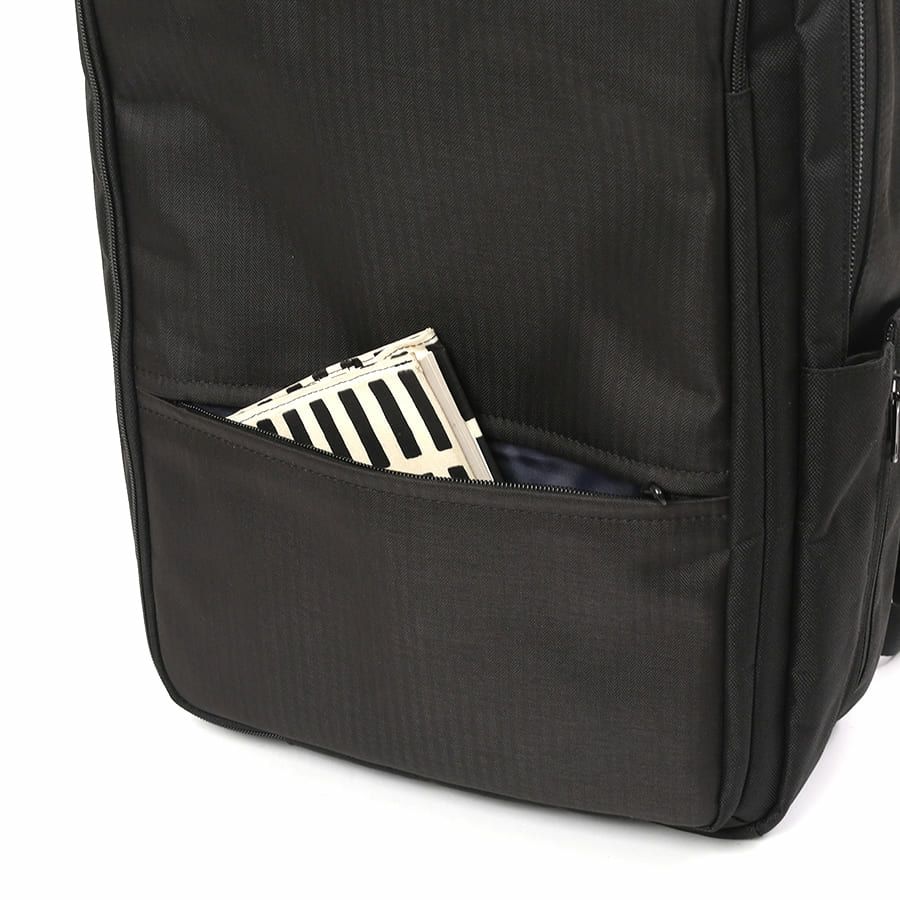 moustache on time 3層ビジネスリュック ヘリンボーンポリ×杢調ポリ MHB-2781