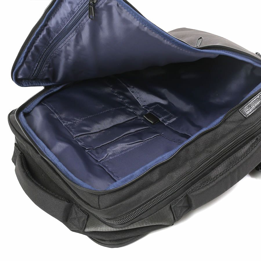 moustache on time 3層ビジネスリュック ヘリンボーンポリ×杢調ポリ MHB-2781