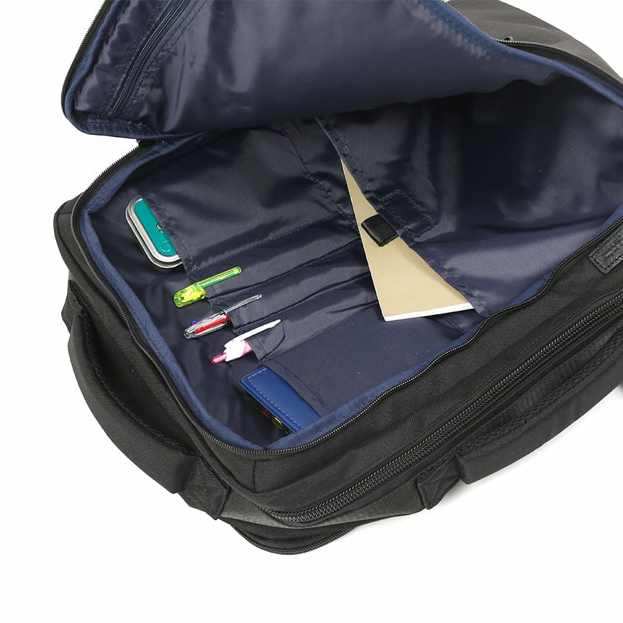 moustache on time 3層ビジネスリュック ヘリンボーンポリ×杢調ポリ MHB-2781