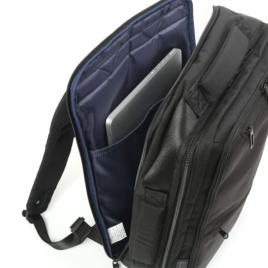 moustache on time 3層ビジネスリュック ヘリンボーンポリ×杢調ポリ MHB-2781