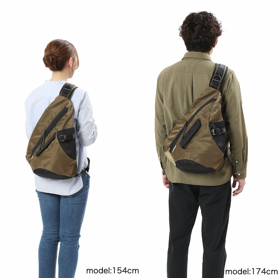MOUSTACHE スリングバッグ 210Dヘビーツイルナイロン×ポリエステル JNZ-4949