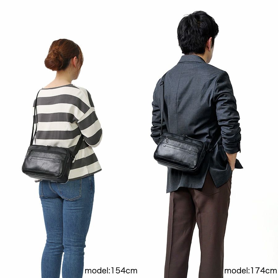 【WEB限定】 DOUBLES ショルダーバッグ(S) 牛革 BZN-7025N