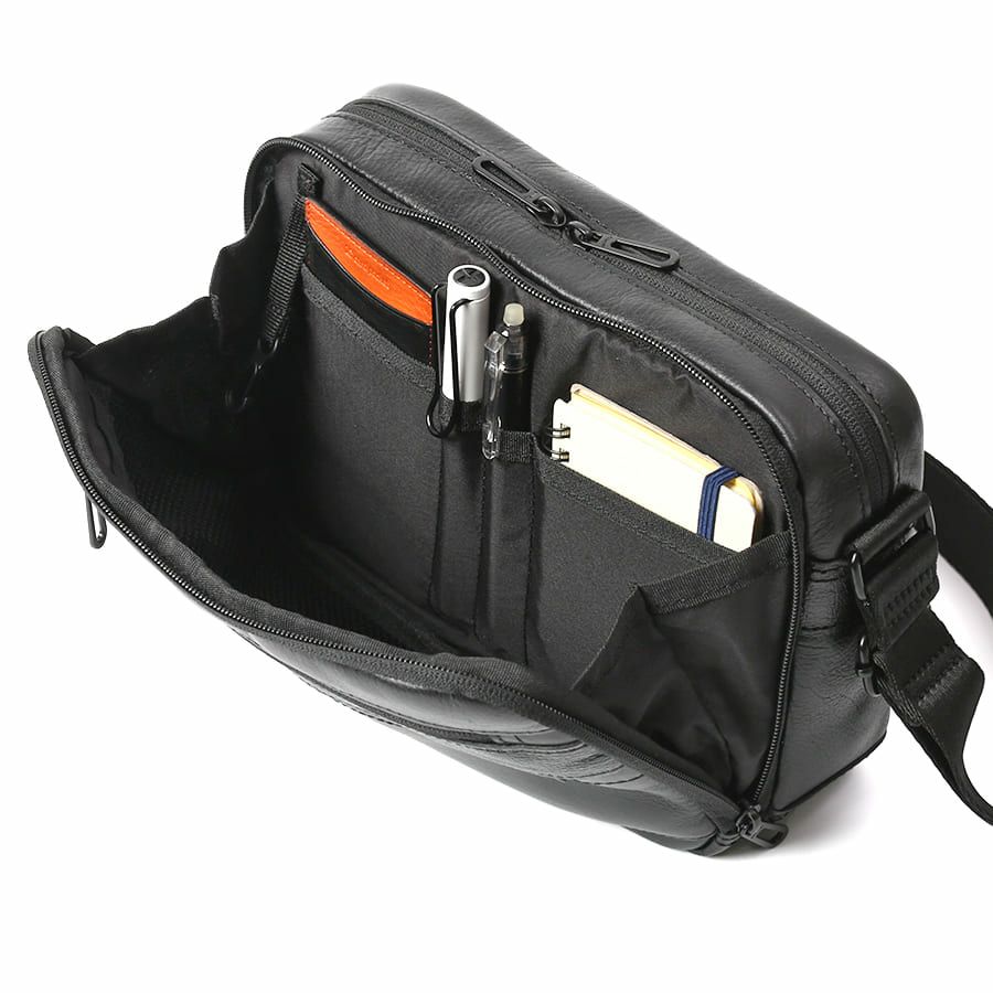 【WEB限定】 DOUBLES ショルダーバッグ(S) 牛革 BZN-7025N