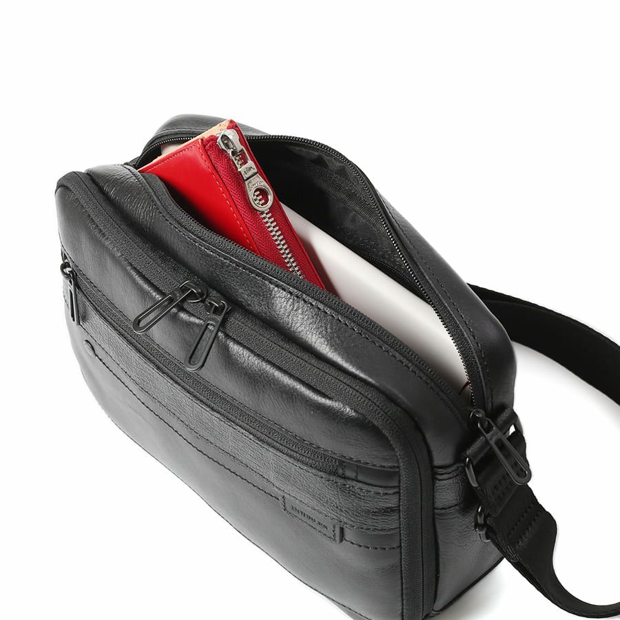 【WEB限定】 DOUBLES ショルダーバッグ(S) 牛革 BZN-7025N