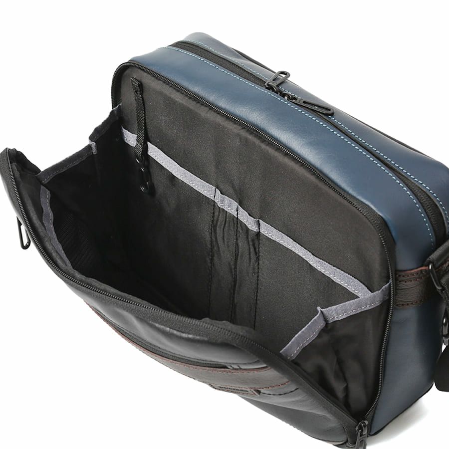 【WEB限定】 DOUBLES ショルダーバッグ(M) 牛革 BZN-7026N