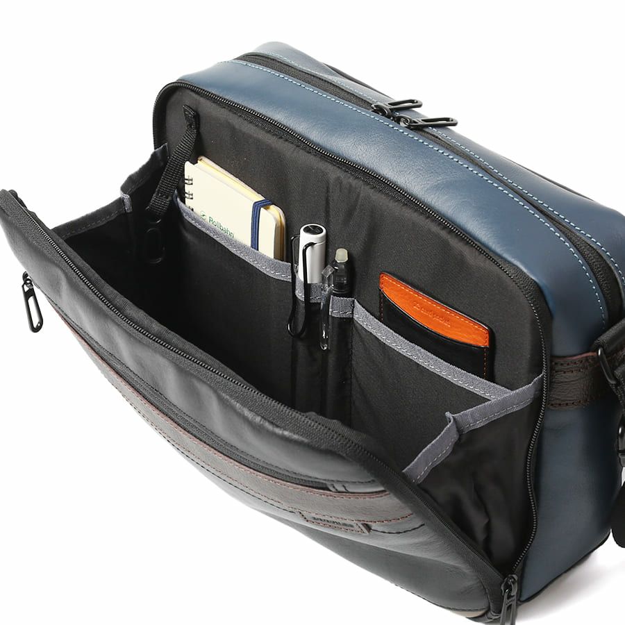 【WEB限定】 DOUBLES ショルダーバッグ(M) 牛革 BZN-7026N