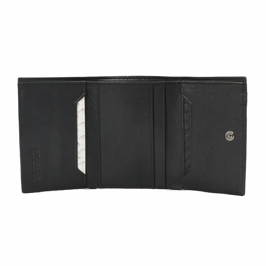 DOUBLES 三つ折り財布 マットパイソン革×イタリアン牛革 KSK-7050