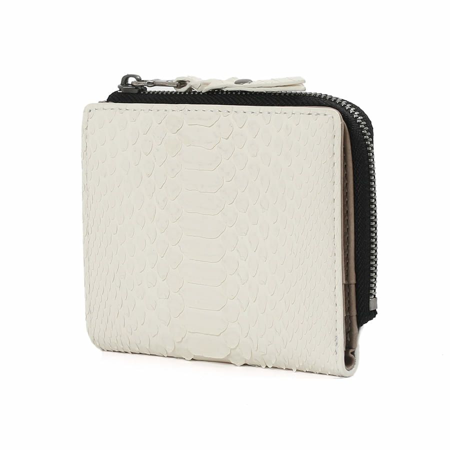 DOUBLES L字ファスナー二つ折り財布 マットパイソン革×イタリアン牛革 KSK-7051