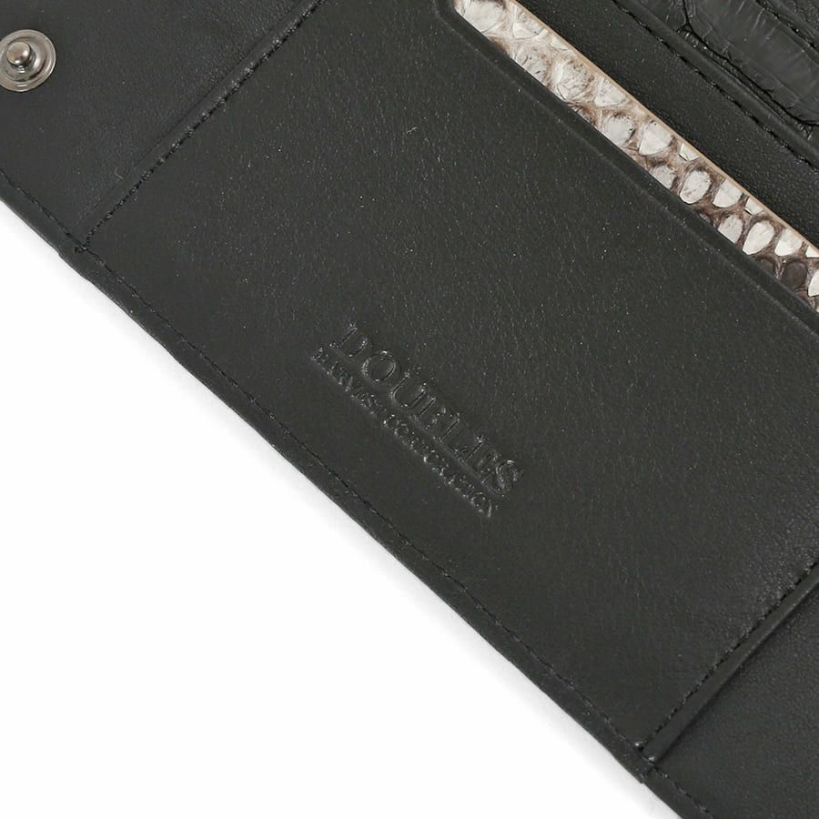 DOUBLES L字ファスナー長財布 マットパイソン革×イタリアン牛革 KSK-7053