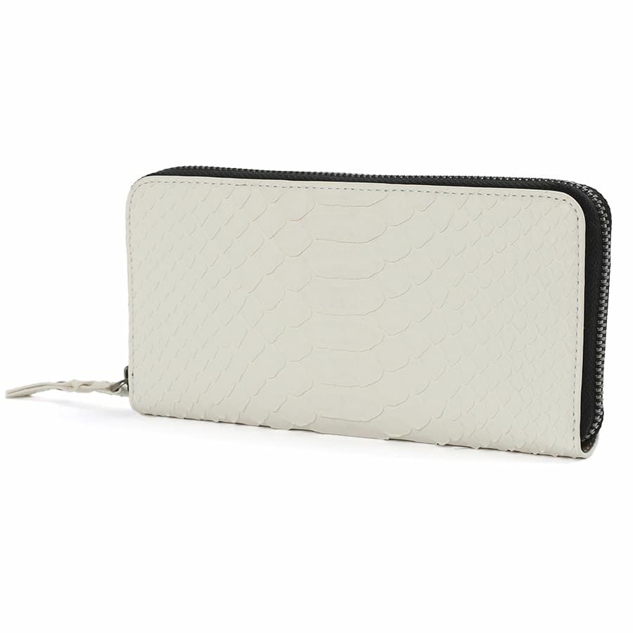 DOUBLES ラウンド長財布 マットパイソン革×イタリアン牛革 KSK-7054