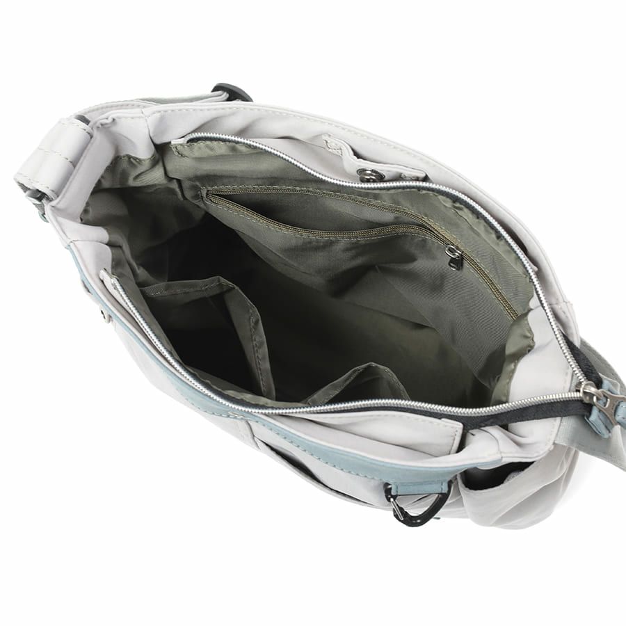 MOUSTACHE ショルダーバッグ ナイロン×ベロア調合皮 JVJ-4110