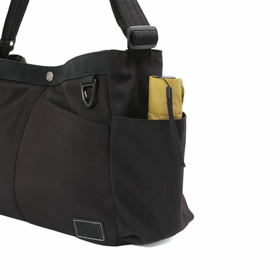 MOUSTACHE ショルダーバッグ ナイロン×ベロア調合皮 JVJ-4111