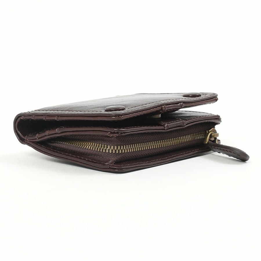 DOUBLES 二つ折り財布 牛革(アイロン加工) KLE-7700