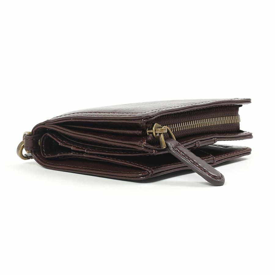 DOUBLES 二つ折り財布 牛革(アイロン加工) KLE-7700