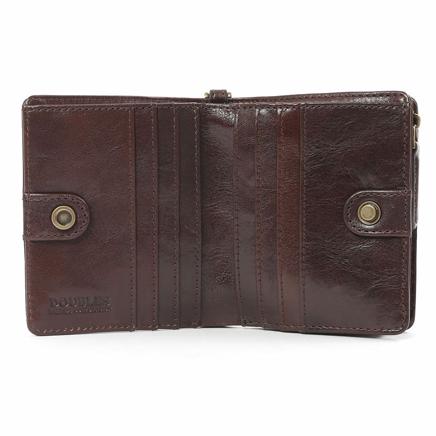 DOUBLES 二つ折り財布 牛革(アイロン加工) KLE-7700