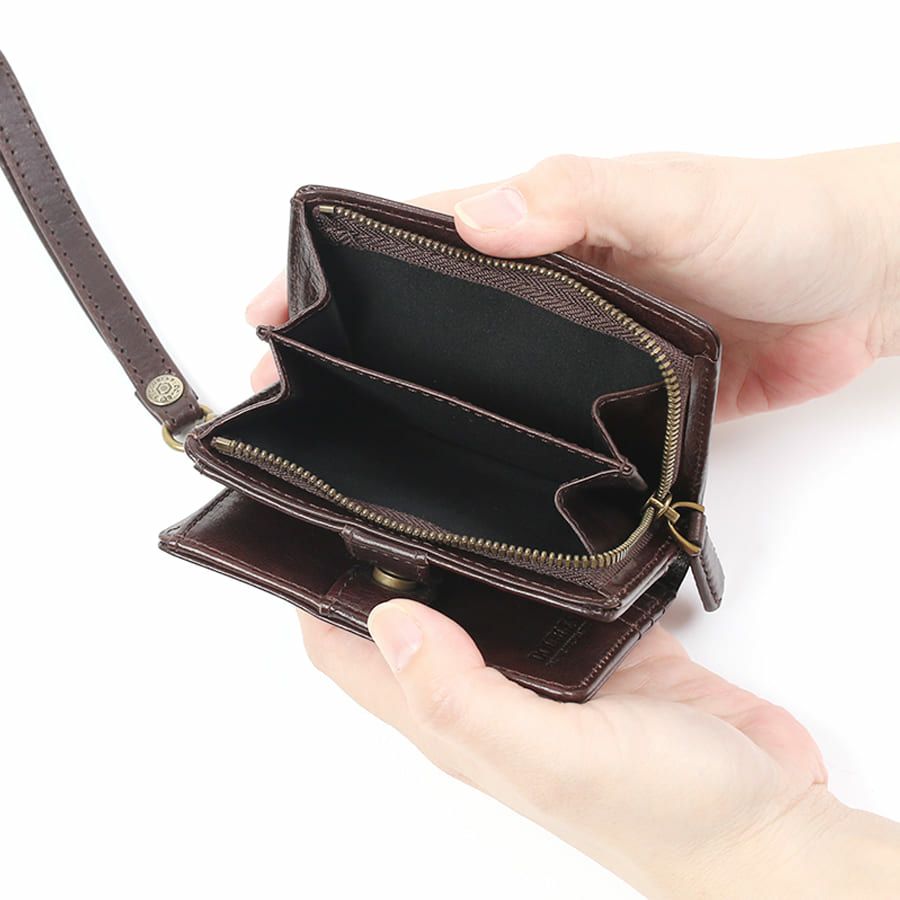DOUBLES 二つ折り財布 牛革(アイロン加工) KLE-7700