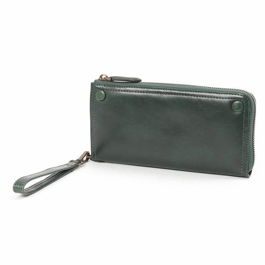 DOUBLES L字ファスナー長財布 牛革(アイロン加工) KLE-7702