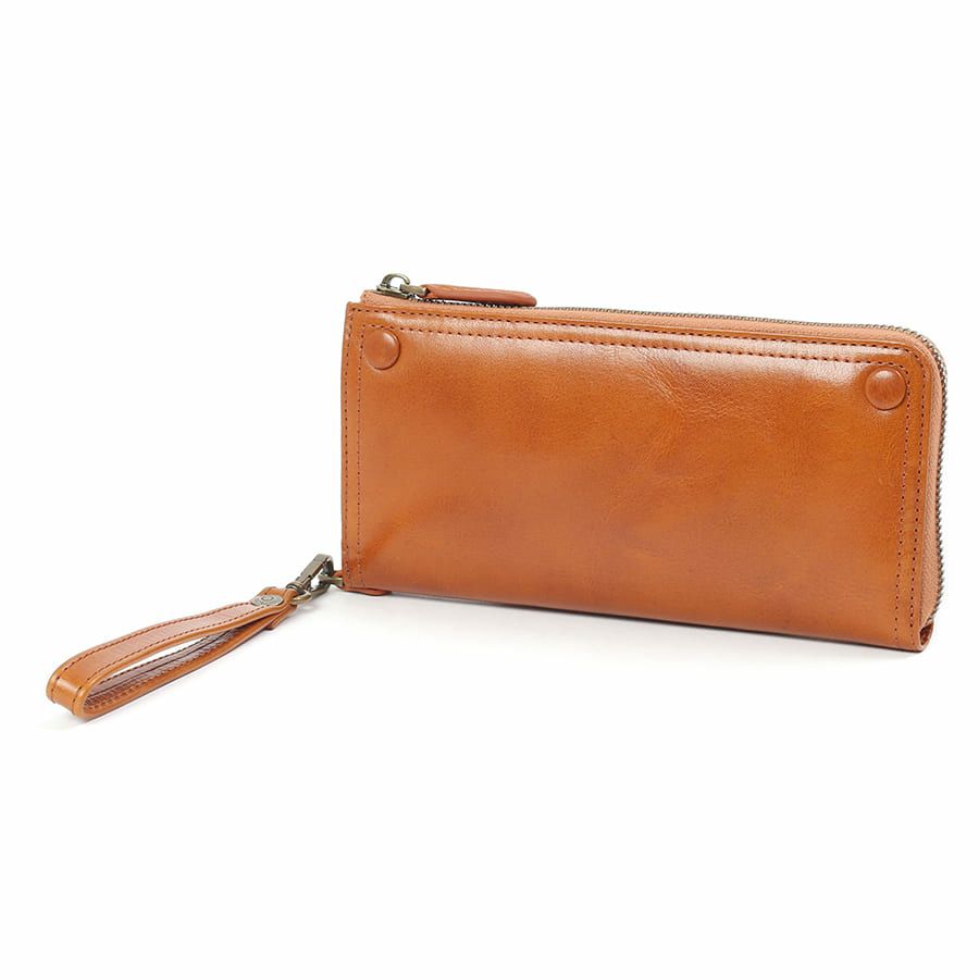 DOUBLES L字ファスナー長財布 牛革(アイロン加工) KLE-7702