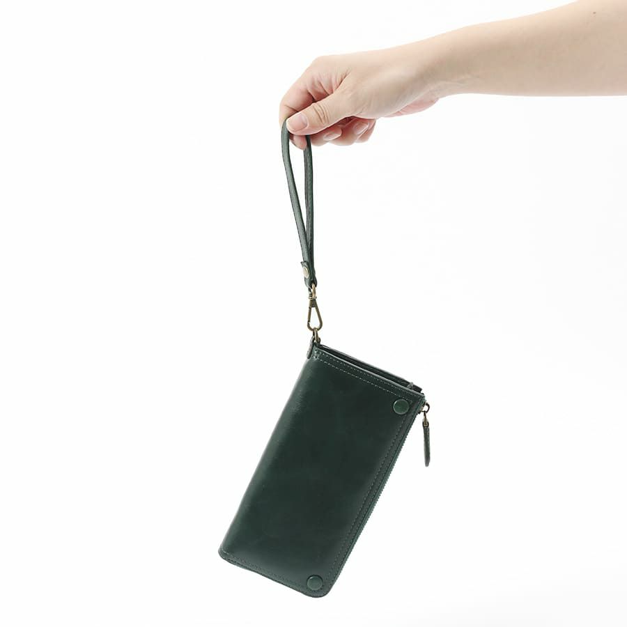 DOUBLES L字ファスナー長財布 牛革(アイロン加工) KLE-7702