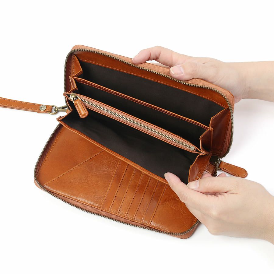 DOUBLES マルチケース 牛革(アイロン加工) KLE-7703