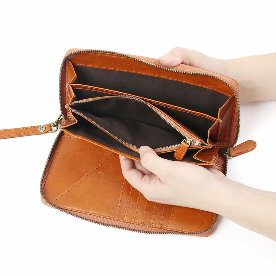 DOUBLES マルチケース 牛革(アイロン加工) KLE-7703