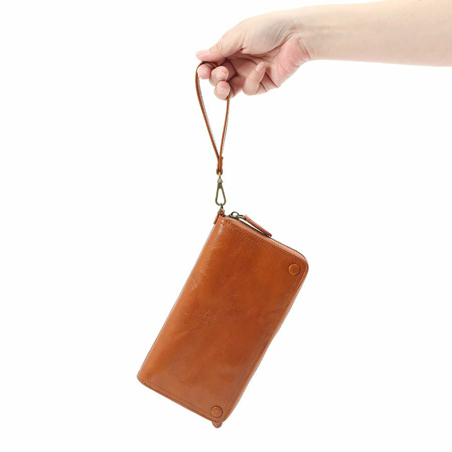 DOUBLES マルチケース 牛革(アイロン加工) KLE-7703