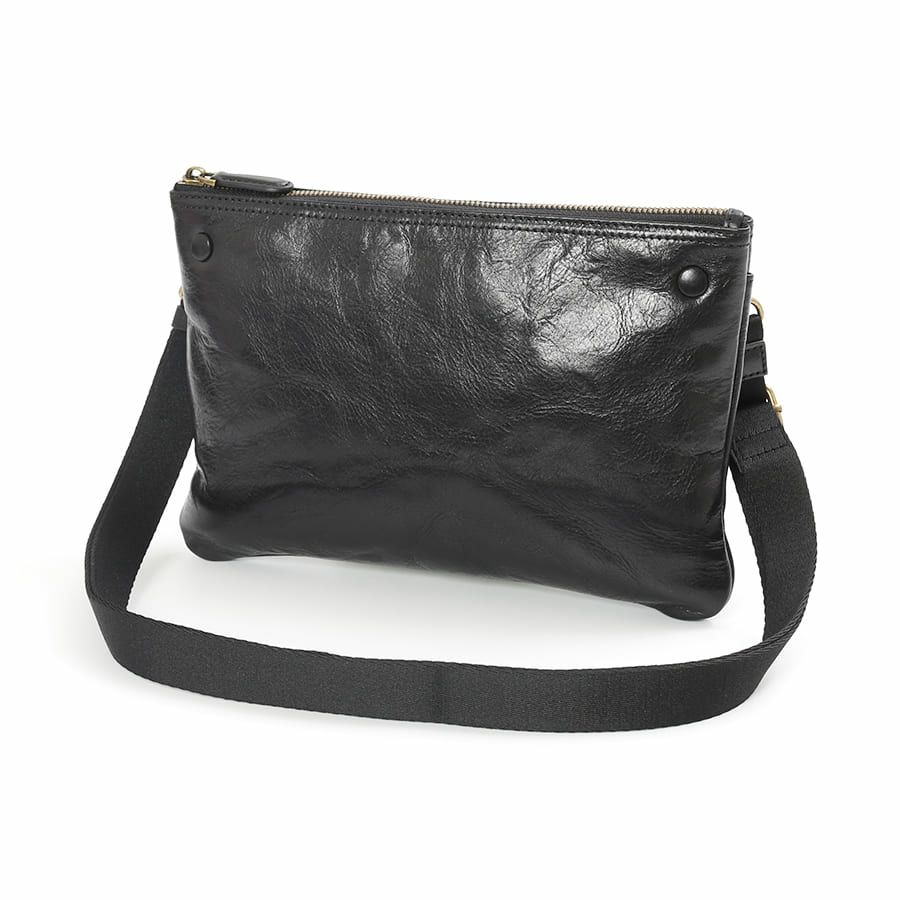 DOUBLES 2WAYサコッシュショルダー 牛革(アイロン加工) KLE-7704