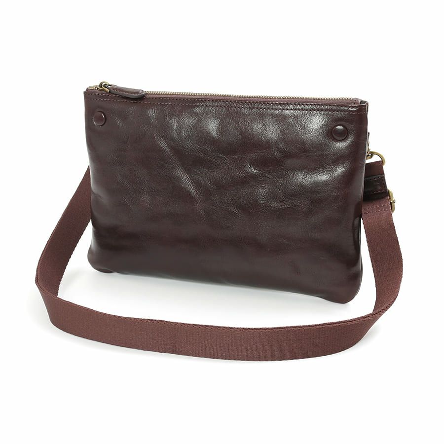 DOUBLES 2WAYサコッシュショルダー 牛革(アイロン加工) KLE-7704