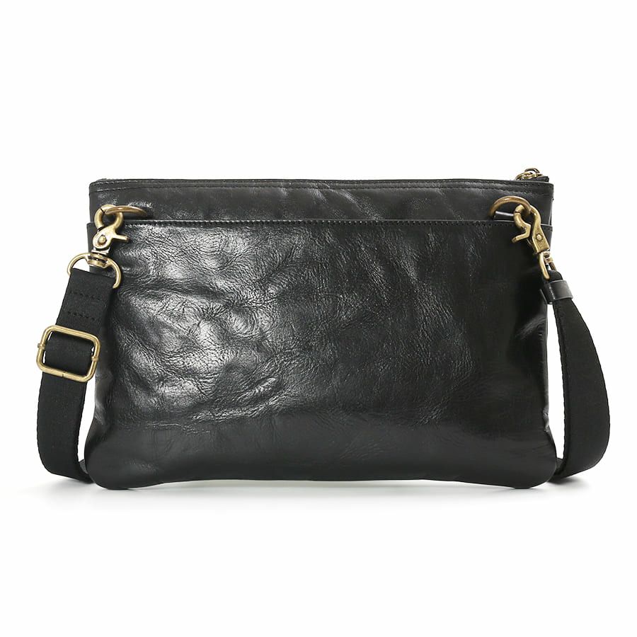 DOUBLES 2WAYサコッシュショルダー 牛革(アイロン加工) KLE-7704