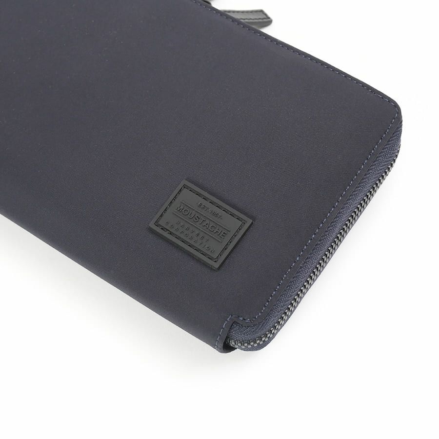 MOUSTACHE ショルダー付きマルチケース 撥水ポリエステル×牛革 KXX-4425