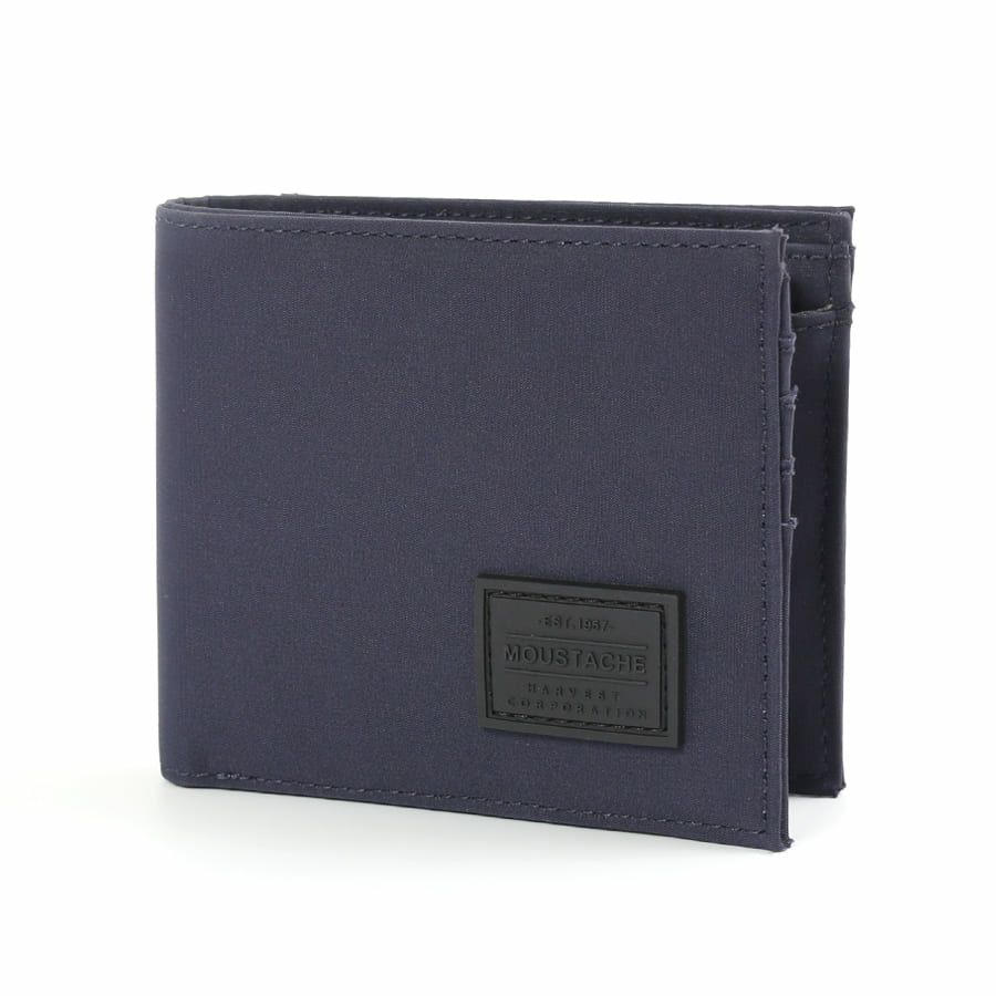 MOUSTACHE 二つ折り財布 撥水ポリエステル×牛革 KXX-4426