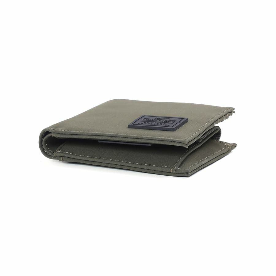 MOUSTACHE 二つ折り財布 撥水ポリエステル×牛革 KXX-4426