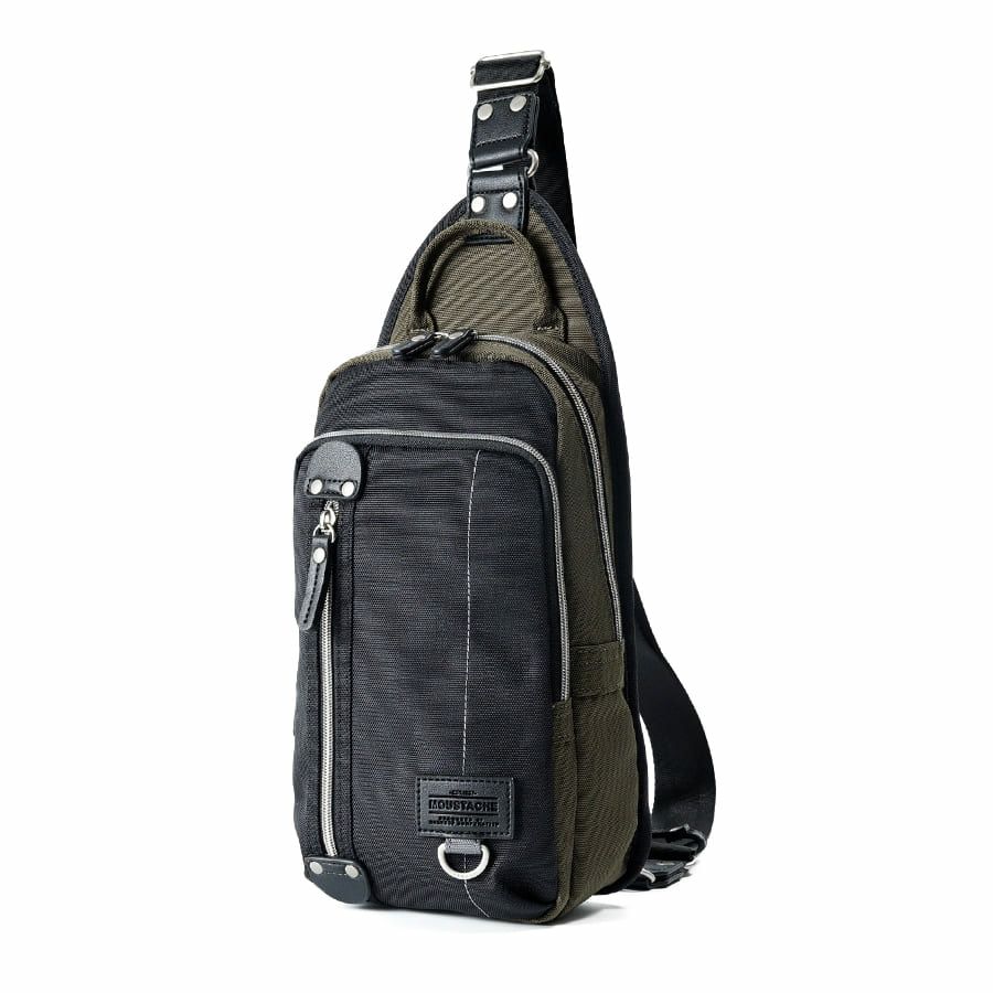 MOUSTACHE ボディバッグ ポリエステル×合皮 JJL-0320