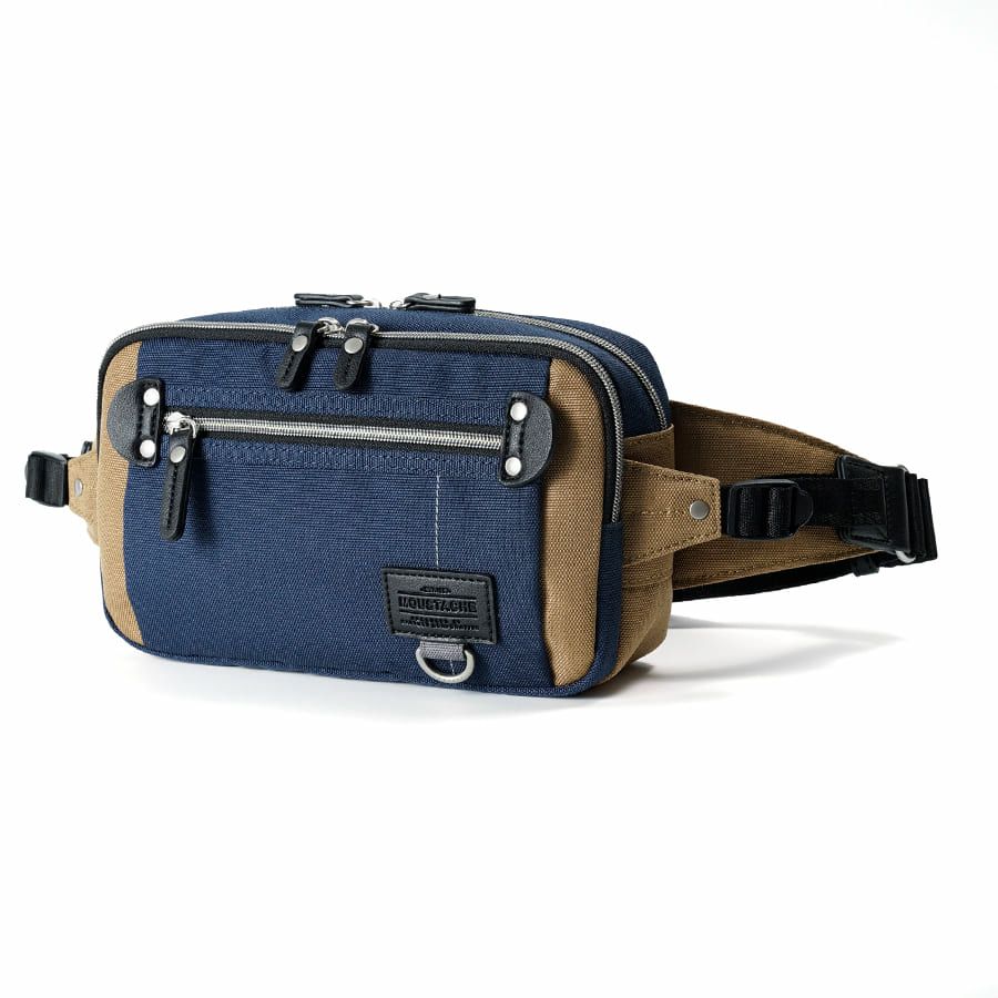 MOUSTACHE ウエストバッグ ポリエステル×合皮 JJL-0321