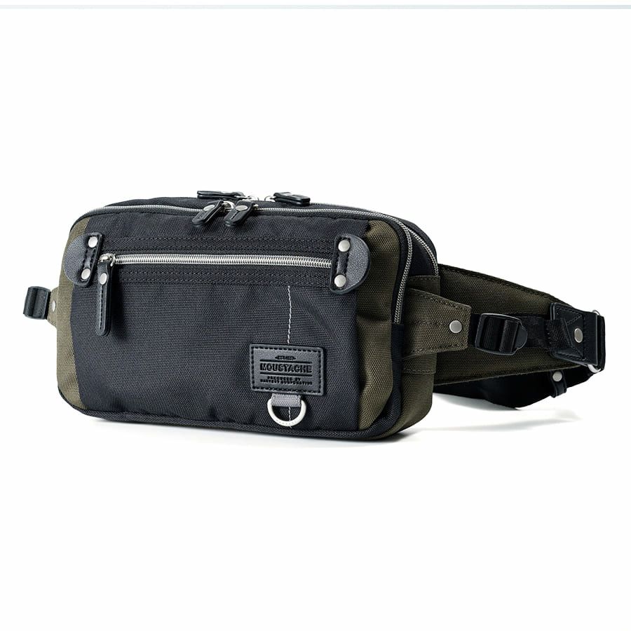 MOUSTACHE ウエストバッグ ポリエステル×合皮 JJL-0321