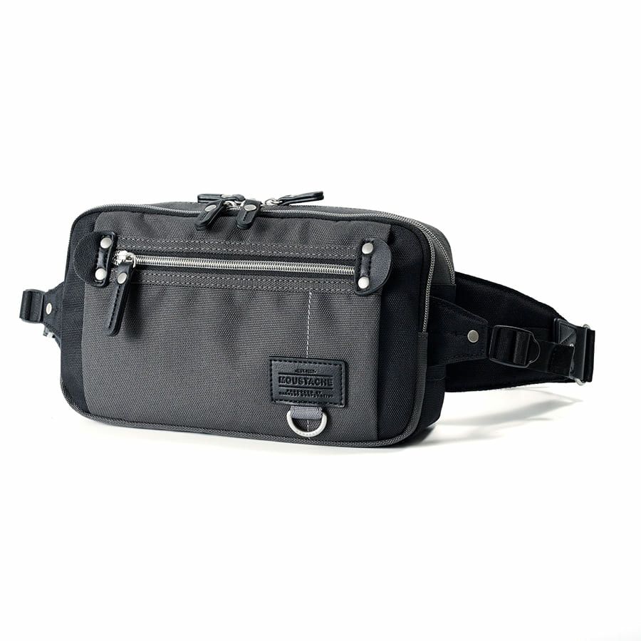 MOUSTACHE ウエストバッグ ポリエステル×合皮 JJL-0321