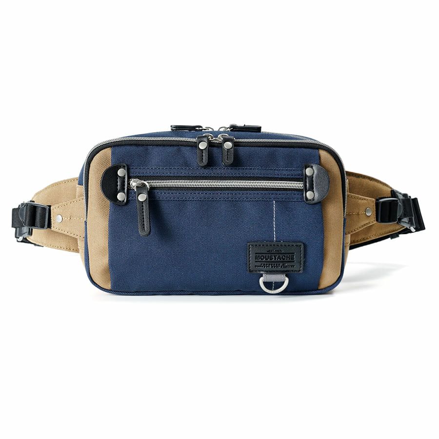 MOUSTACHE ウエストバッグ ポリエステル×合皮 JJL-0321
