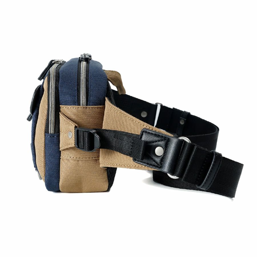 MOUSTACHE ウエストバッグ ポリエステル×合皮 JJL-0321