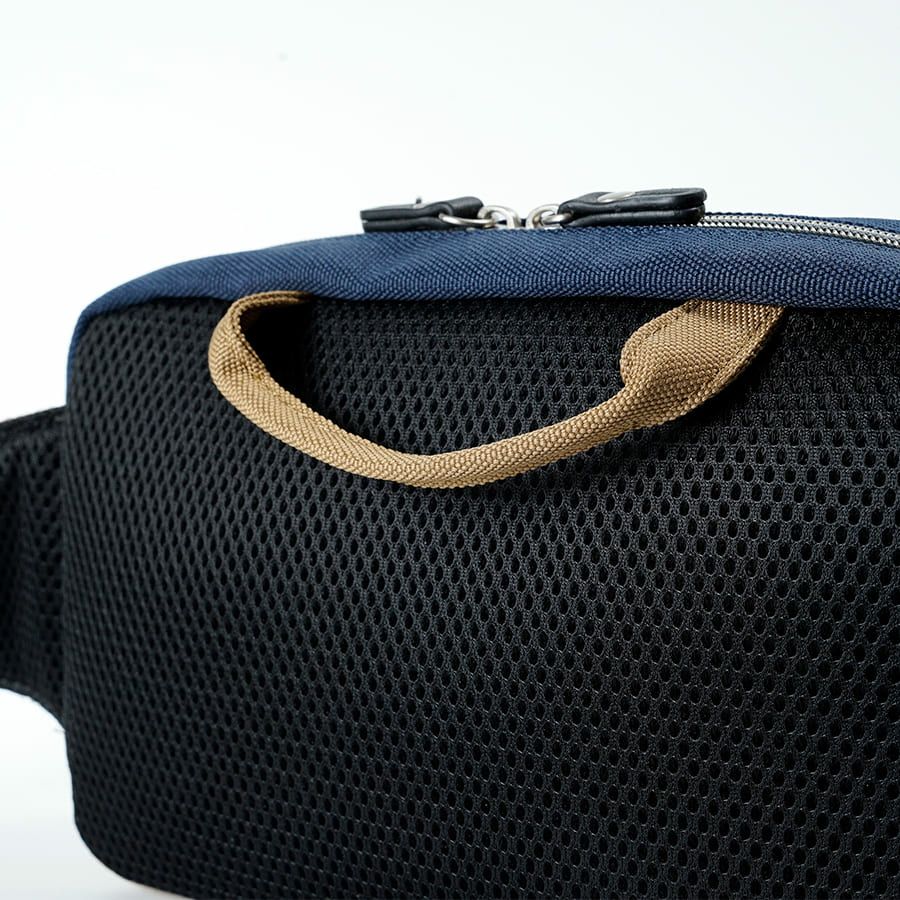 MOUSTACHE ウエストバッグ ポリエステル×合皮 JJL-0321