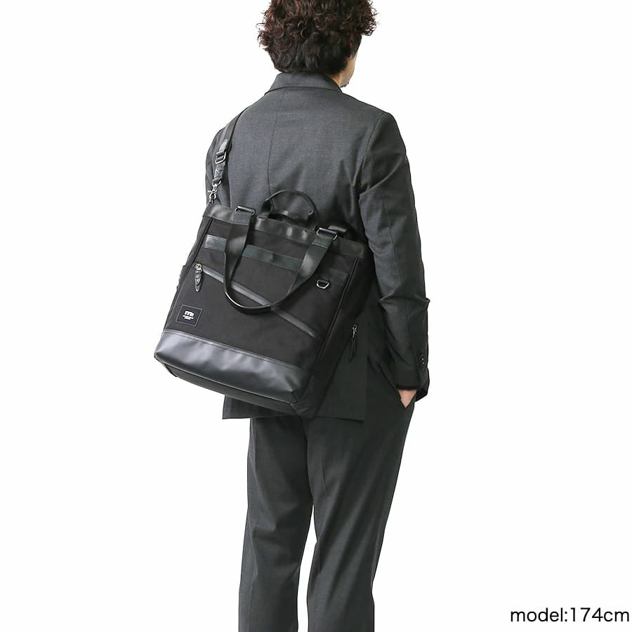 moustache on time トートバッグ バリスティックナイロン×マットターポリン×牛革 JRR-2755